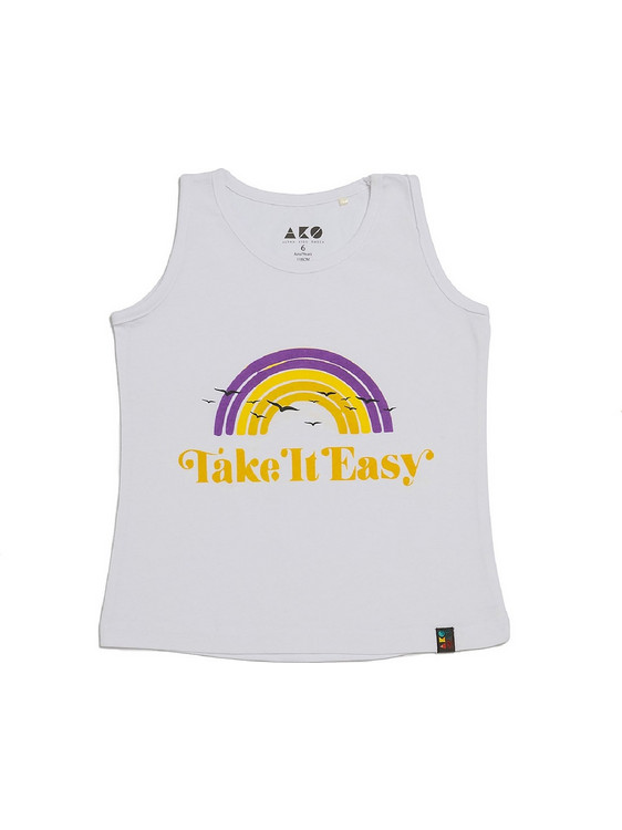 AKO Παιδικό T-Shirt Αμάνικο Λευκό 3256202-03