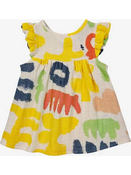 Bobo Choses Φόρεμα Ruffle Woven Baby Carnival Allover