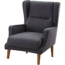 Papatya Πολυθρόνα Anthracite Klam 383EVN1164 78x70x94cm