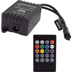 POWERMASTER RGB LED Strip Controller Με Ευαισθησία Ηχου / Μουσικής