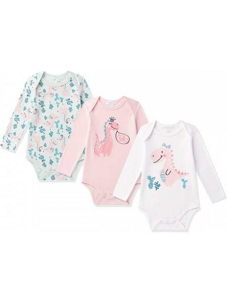 AMOMI ΣΕΤ ΒΡΕΦΙΚΑ ΦΟΡΜΑΚΙΑ 3 ΤΕΜ DINO PINK 71531