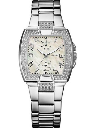 Guess Steel Γυναικείο Ρολόι με Ασημί Μεταλλικό Μπρασελέ W15055L1