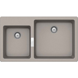 Schock Cristalite Manhattan Ένθετος Νεροχύτης Γρανίτη Ματ Concrete Granite 86x50cm 30291-1451