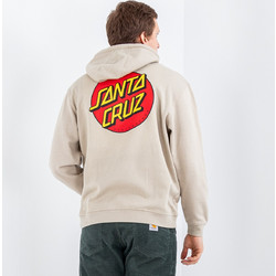 Santa Cruz Classic Dot Ανδρικό Φούτερ με Κουκούλα & Τσέπες Μπεζ SCA-HDY-5587