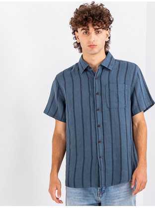 Katin Ανδρικό Πουκάμισο Κοντομάνικο Alan Baltic Blue