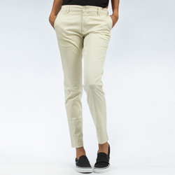Cheap Monday Υφασμάτινο Γυναικείο Παντελόνι Chino Κανονική Εφαρμογή Εκρού 140326