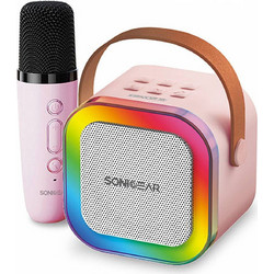 SonicGear Sonic IOX K200 Σύστημα Καραόκε με Ασύρματο Μικρόφωνο Ροζ