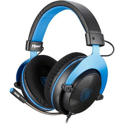 Sades Mpower Gaming Headset Over Ear Black Blue