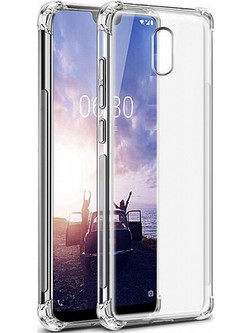 Θήκη Πλάτης Σιλικόνης Anti Shock 0.5mm για Nokia 3.1 Χρώμα: Διάφανο