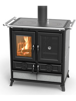 Thermorossi Violetta Evo Stone Μαντεμένια Ξυλόσομπα με Φούρνο 8.2kW
