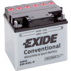 Exide Μπαταρία Μοτοσυκλέτας E60-N30L-B 300A 30Ah