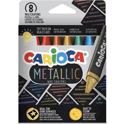 Carioca Metallic Maxi Κηρομπογιές Σετ 12x8τμχ