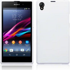 Sony Xperia Z1 Silicone TPU Gel Case Λευκό OEM