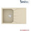 Sanitec Ultra Granite 807 Ένθετος Νεροχύτης Γρανίτη Αντιστρεφόμενος Ματ Ocra 79x50cm