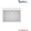 Sanitec Ultra Granite 809 Υποκαθήμενος Νεροχύτης Γρανίτη Ματ Bianco 60x50cm