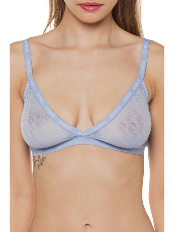 Guess Edytha Bralette χωρίς Μπανέλα Γαλάζιο O3BC18KBXA0-A72S