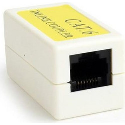 CABLEXPERT CAT6 LAN COUPLER WHITE