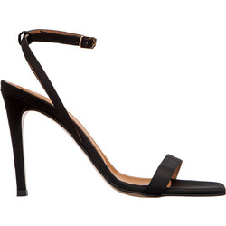 Envie Shoes Γυναικεία Πέδιλα Μαύρα με Λεπτό Ψηλό Τακούνι E02-17081-34