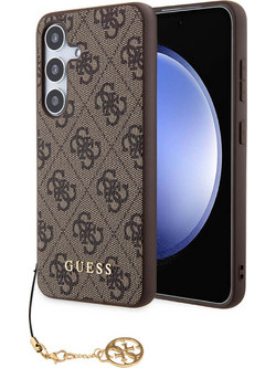 Θήκη Guess 4G Charms για Samsung Galaxy S24 Plus - Brown (GUHCS24MGF4GBR)