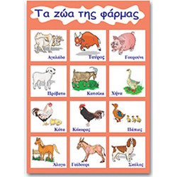 Next Educational Poster Τα Ζώα Της φάρμας