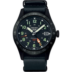 Seiko Ανδρικό Ρολόι Αυτόματο με Μαύρο Δερμάτινο Λουράκι SSK025K1