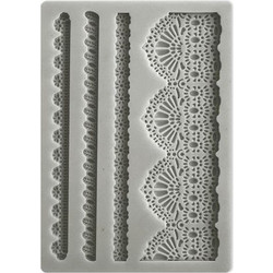 Καλούπι Σιλικόνης A6, 10.5x14.8cm- Sunflower Art Pizzo E Border- Stamperia (KACM15)