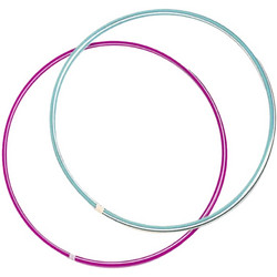 Στεφάνι Γυμναστικής Hula Hoop 60cm (7602-0000) Μπλε-Ασημί