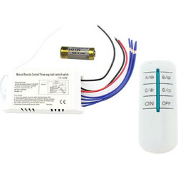 Ενδιάμεσος Διακόπτης 4 Καναλιών 220V με Τηλεχειριστήριο Rixme TO-498B