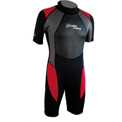 Scuba Force Torre Black/Red Μονοσόρτς Κατάδυσης Ξυρισμένο Neoprene για Θαλάσσια Σπορ 3mm