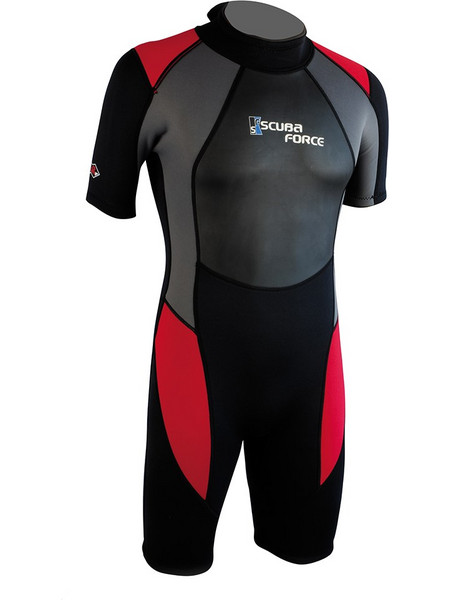 Scuba Force Torre Black/Red Μονοσόρτς Κατάδυσης Ξυρισμένο Neoprene για Θαλάσσια Σπορ 3mm