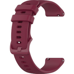 Techsuit Watchband W006 Λουράκι Σιλικόνης Burgundy (Universal 20mm)