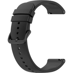 Techsuit Watchband W001 Λουράκι Σιλικόνης Black (Universal 22mm)