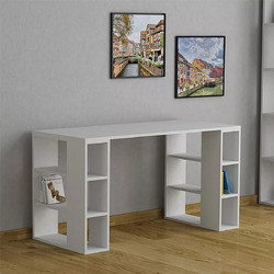 Megapap Colmar Γραφείο Ξύλινο με Βιβλιοθήκη 140x60x75cm GP037-0005,3