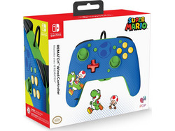 PDP Toad & Yoshi Wired Controller PC Switch Blue 500-134-YOSHI