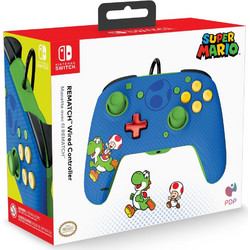 PDP Toad & Yoshi Wired Controller PC Switch Blue 500-134-YOSHI