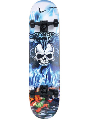 Schildkrot Grinder 31 Inferno Skateboard Blue/White 510681