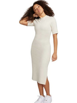 Nike Sportswear Essential Midi Καλοκαιρινό Αθλητικό Φόρεμα Εκρού DV7878-104