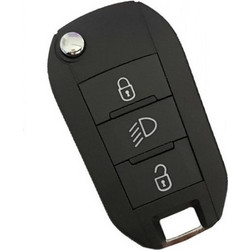 Κέλυφος Κλειδιού Citroen με 3 Κουμπιά Μεσαίο Κουμπί Φώτα - Λάμα HU83