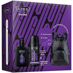 STR8 Game Eau de Toilette 100ml + Deodorant Spray 150ml + Backpack