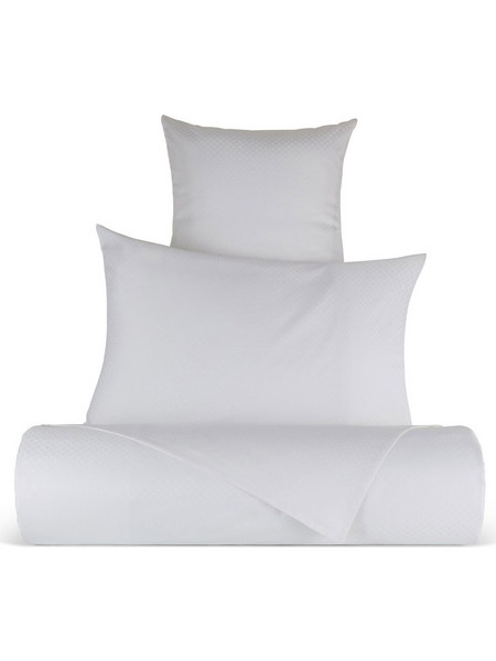 Coincasa παπλωματοθήκη king size μονόχρωμη με jacquard μοτίβο Portofino 220 x 260 cm - 006533078 Λευκό