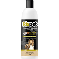 Rispet Σαμπουάν & Conditioner Coconut & Keratin για Μακρύτριχους Σκύλους με Άρωμα Καρύδας 370ml