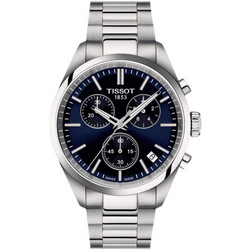 Tissot PR100 Ανδρικό Ρολόι Χρονογράφος με Ασημί Μεταλλικό Μπρασελέ T150.417.11.041.00