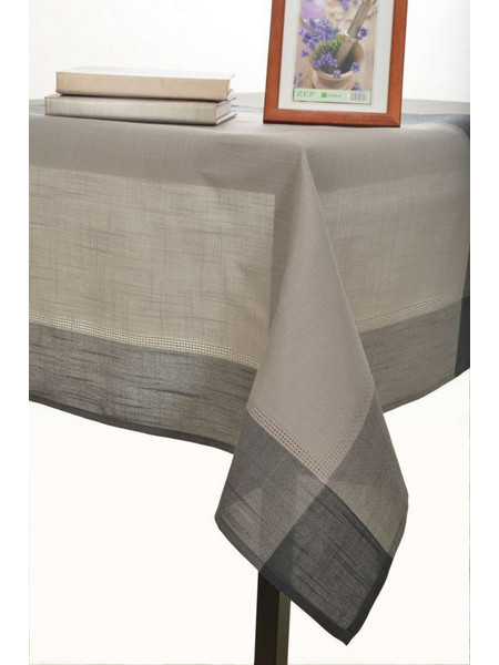 τραπεζομάντηλα nx031 (160cm x 220cm) σκούρο γκρί Silk Fashion
