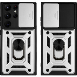 Θήκη Ring Armor CamPro Sonique για Samsung Galaxy S22 Ultra Ασημί - Sonique - Ασημί - Galaxy S22 Ultra - Θήκες Πλάτης