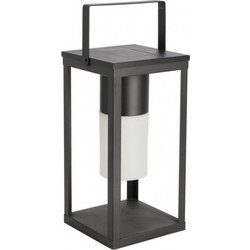 Bizzotto Solar Φωτιστικό/Φανάρι Led Μεταλλικό Μαύρο 17x17x38