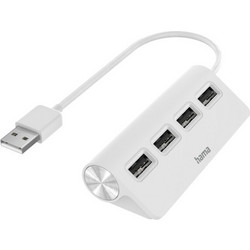 Hama 200120 USB Hub 2.0 USB-A με 4 Θύρες USB-A