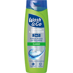 Wash & Go Classic 2 In 1 Σαμπουάν & Conditioner κατά της Πιτυρίδας 400ml
