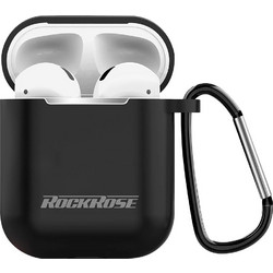 Rockrose Veil II Θήκη Σιλικόνης για AirPods 1/2 Μαύρη