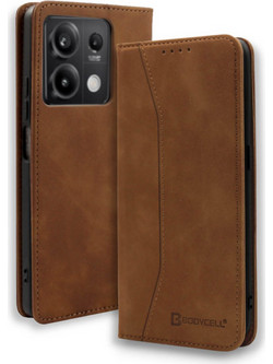 Bodycell Book Cover Brown (Xiaomi Redmi Note 13 5G)