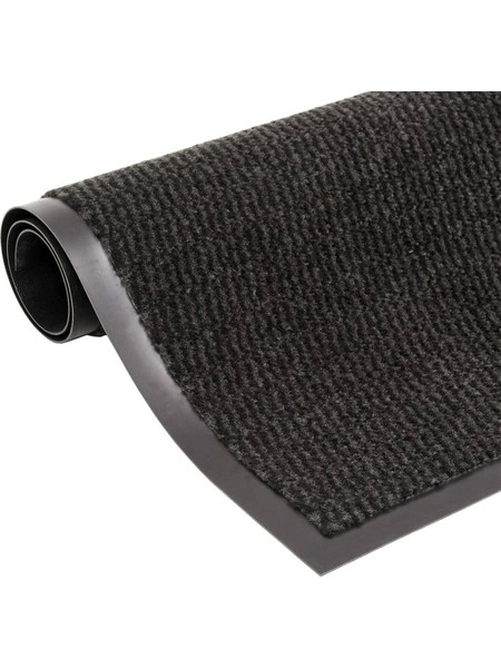 vidaXL Πατάκι Εισόδου Θυσανωτό Μαύρο 60 x 150 εκ. 326952